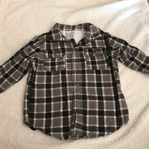 Boys plaid long sleeve shirt